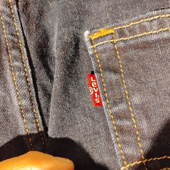 Levi's 512 jeans mens 38x32 blue denim skinny slim fit stretch Strauss dark wash - Picture 3 of 9